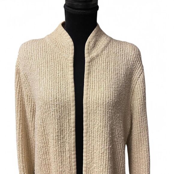 Joan Harper cream open cardigan size L - Picture 3 of 5